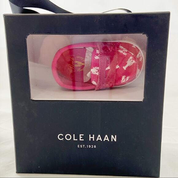 Cole Haan Baby Shoes Lobster Pinch Weekender Baby Loafers NIB Box Damage Pink - Picture 3 of 7